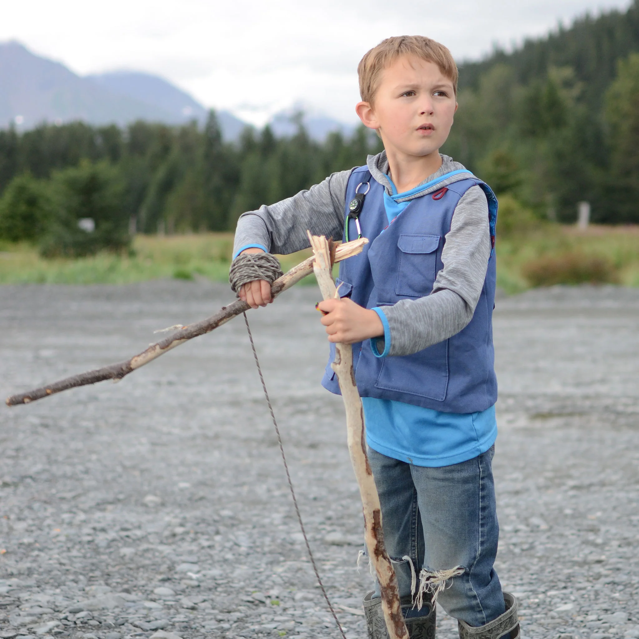Fishing Vest Add-on Sewing Pattern - Child ~ for Trailblazer Vests - Image 3
