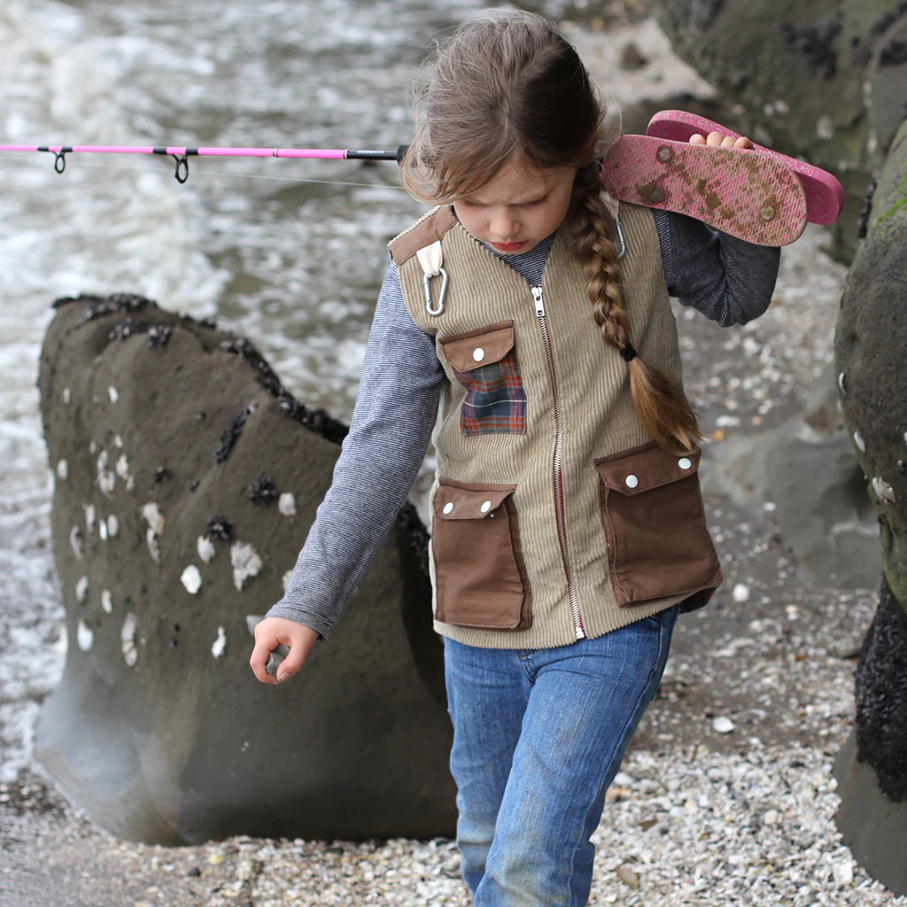 Fishing Vest Add-on Sewing Pattern - Child ~ for Trailblazer Vests - Image 4