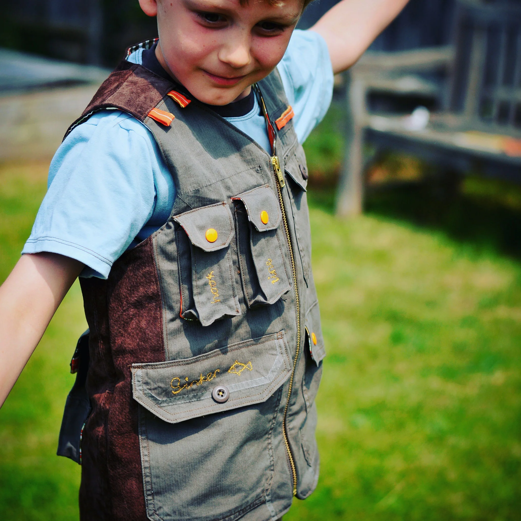 Fishing Vest Add-on Sewing Pattern - Child ~ for Trailblazer Vests - Image 6