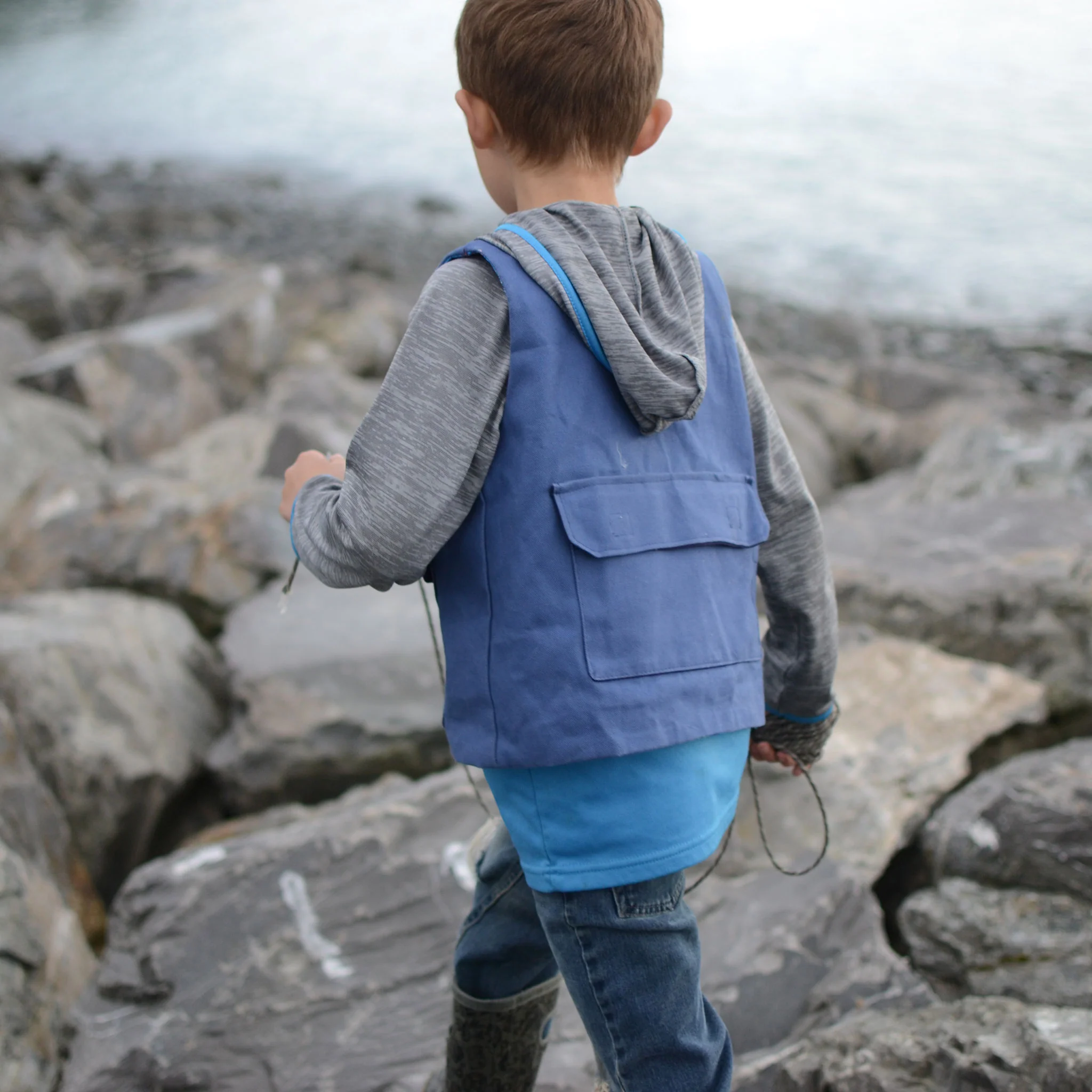 Fishing Vest Add-on Sewing Pattern - Child ~ for Trailblazer Vests - Image 7