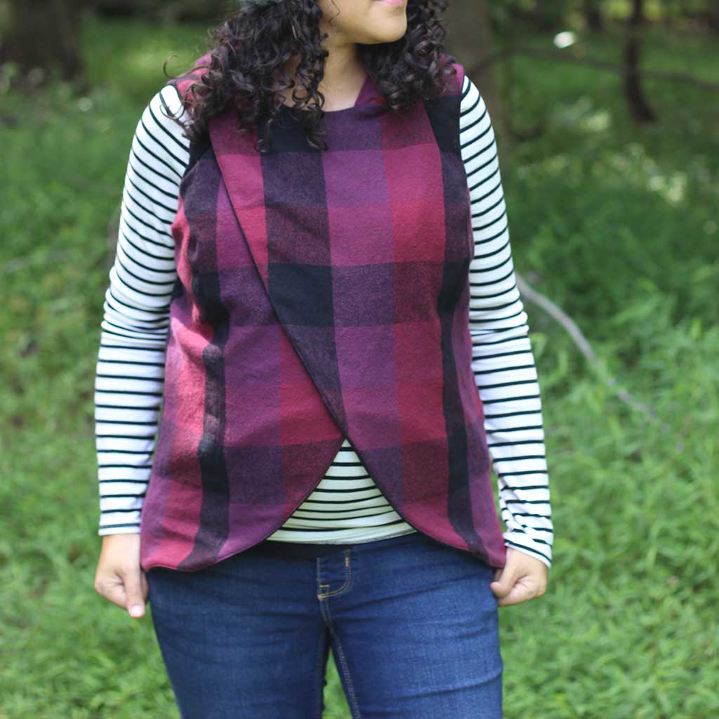 Crossroads Vest Add-on Sewing Pattern - Women's/Curved Fit - Image 13