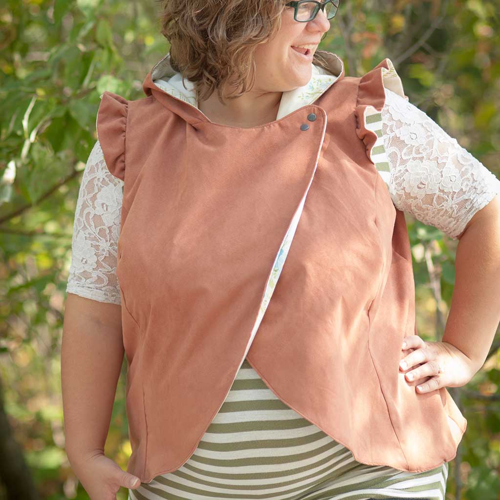 Crossroads Vest Add-on Sewing Pattern - Women's/Curved Fit - Image 19
