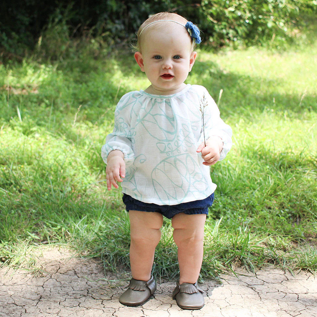 Driftwood Blouse + Dress Sewing Pattern - Baby + Child - Image 17