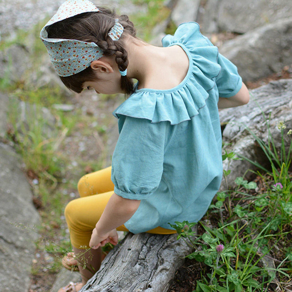 Driftwood Blouse + Dress Sewing Pattern - Baby + Child - Image 3