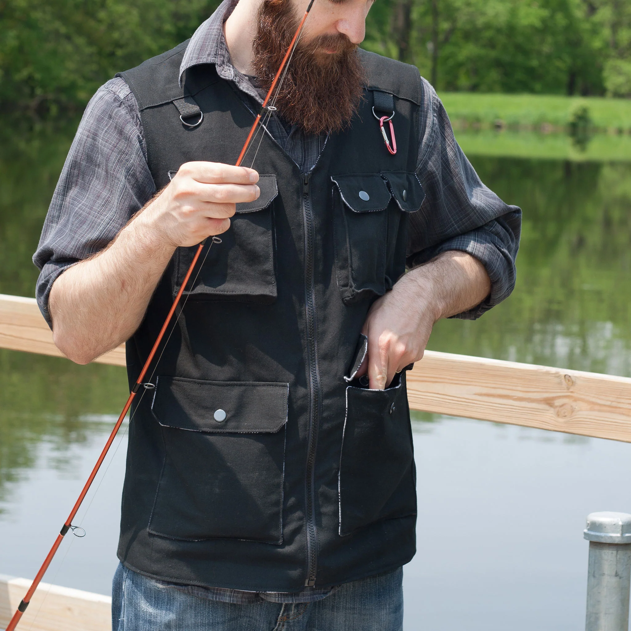 Fishing Vest Add-on Sewing Pattern - Adult ~ for Trailblazer Vests - Image 5