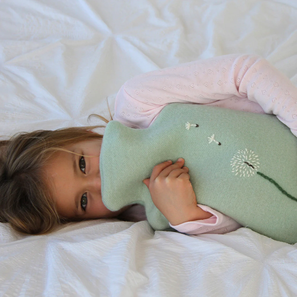 Hot Water Bottle Cover with Dandelions Sewing + Embroidery Pattern - Image 5