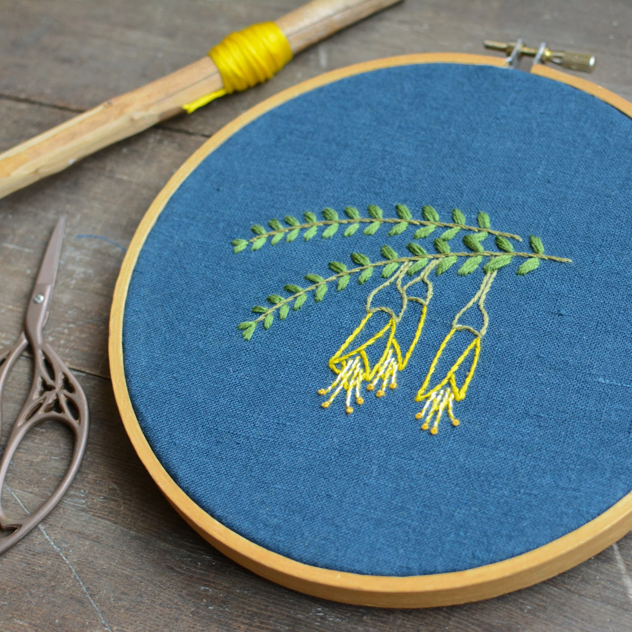 Kōwhai Embroidery Pattern - Image 3