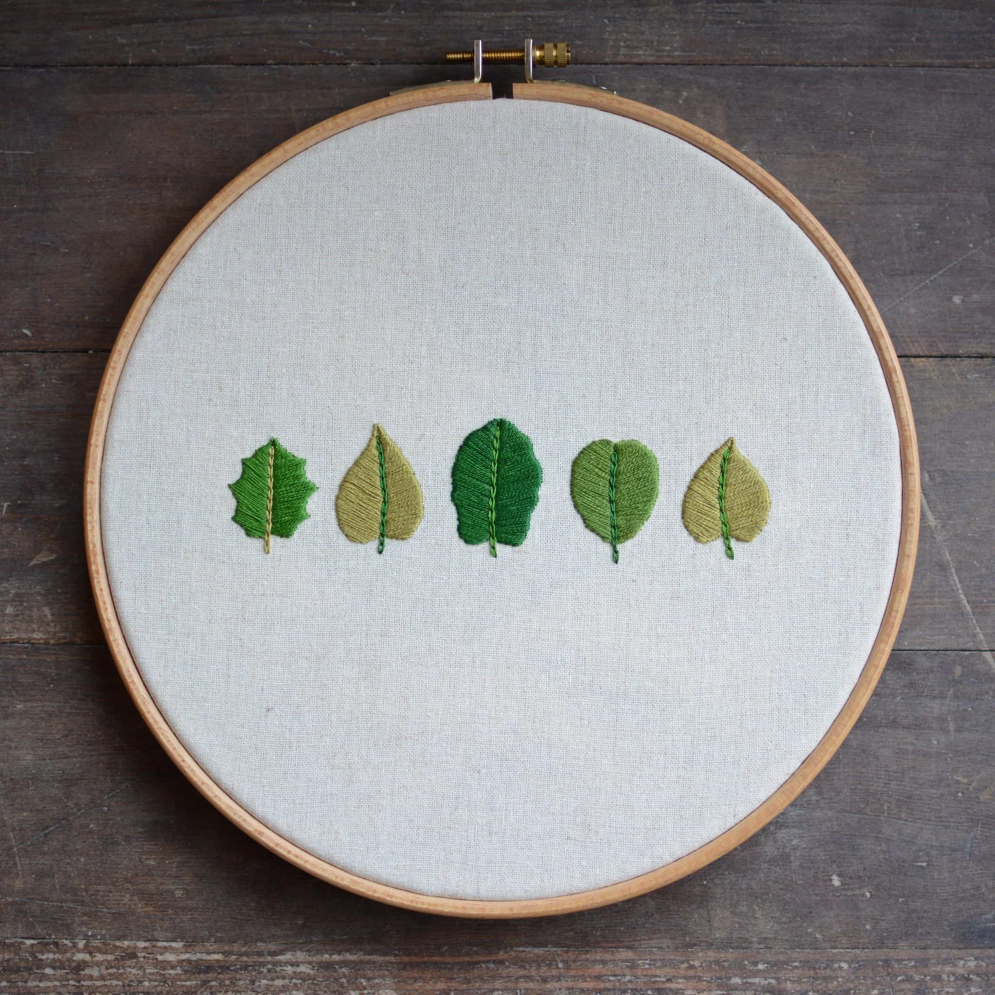 Leaf Embroidery Pattern - New Zealand Collection - Image 4