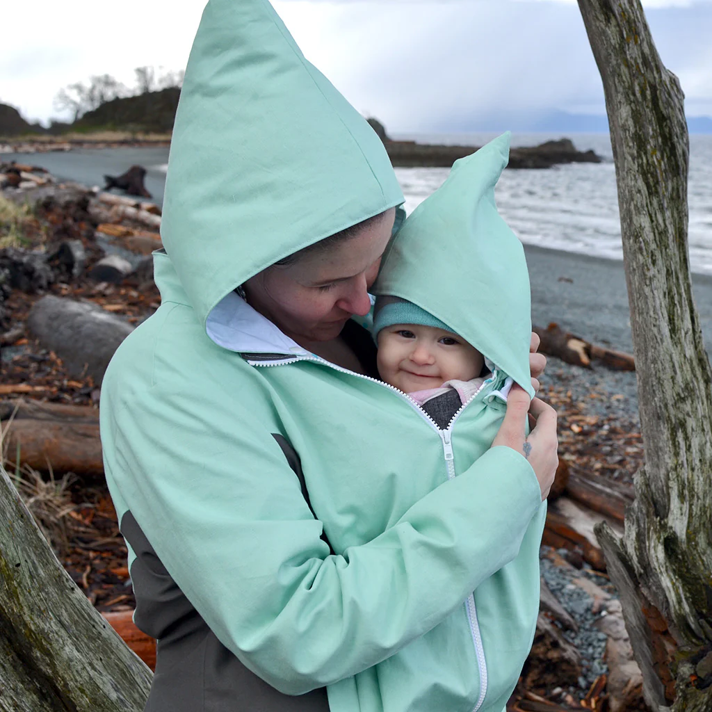 Nestledown Add-on Sewing Pattern for Forester COAT - Adult ~ Zip in Baby-Wearing + Pregnancy Panels - Image 7