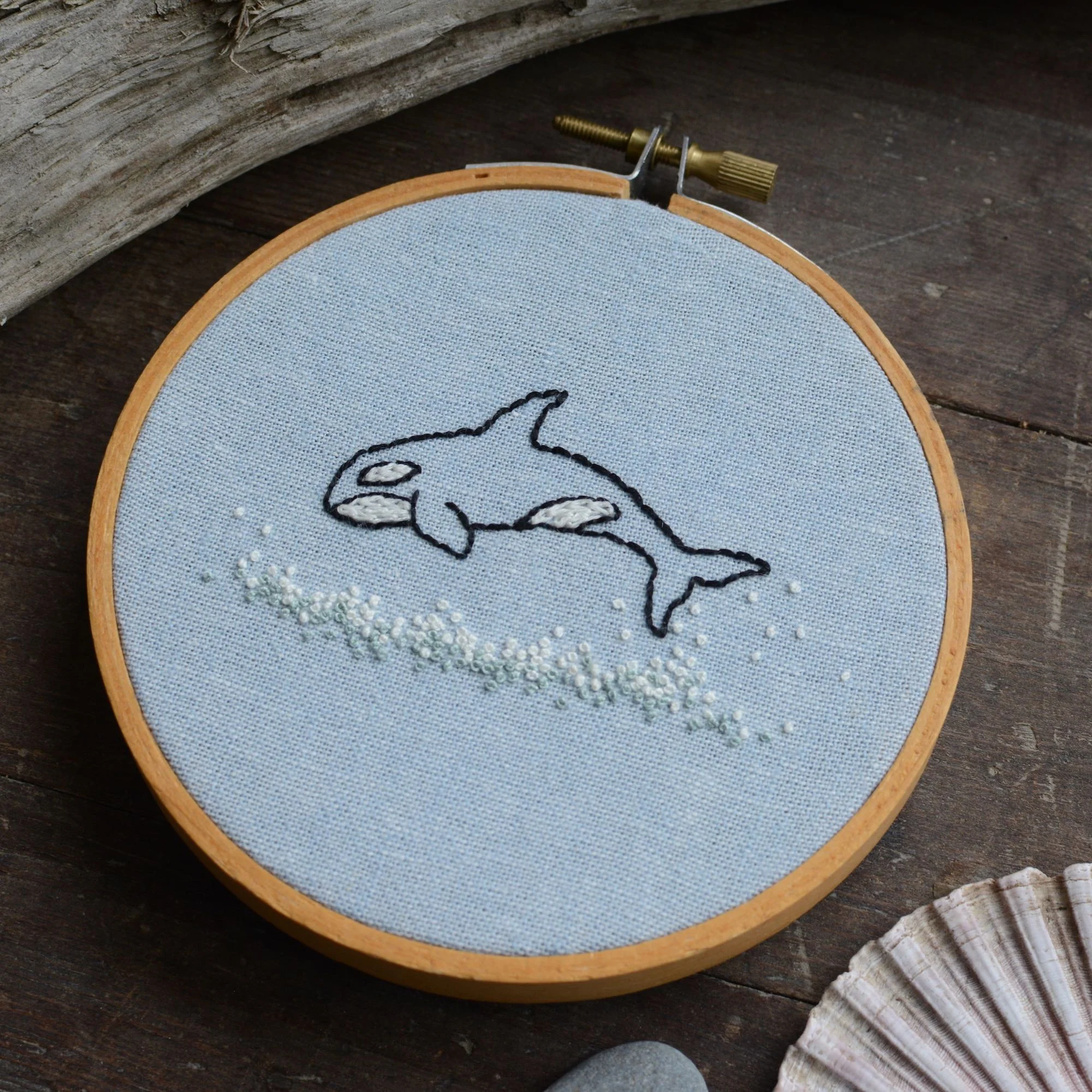 Orca Whale Embroidery Pattern - Image 3