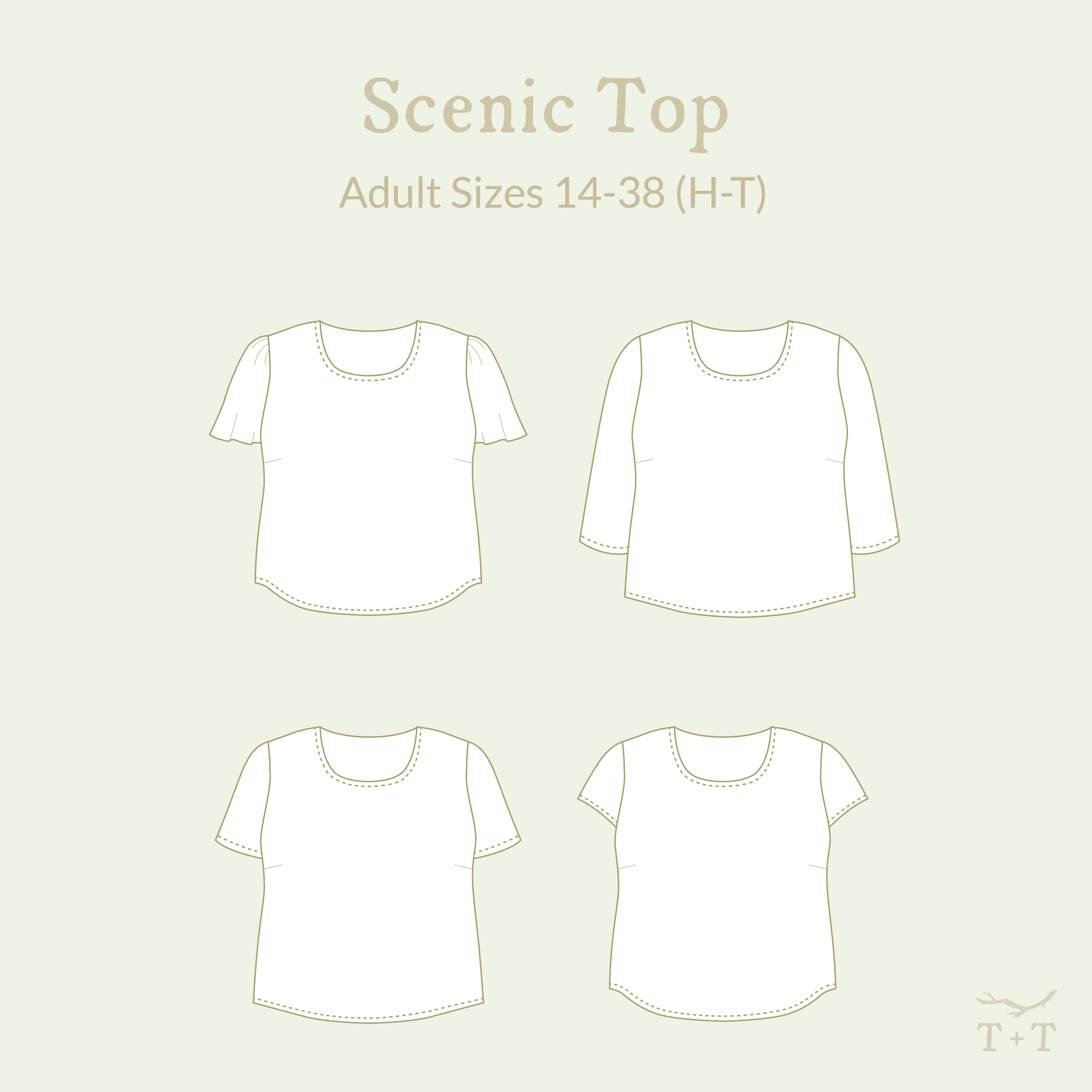Scenic Top Sewing Pattern - Women's/Curved Fit - Image 4