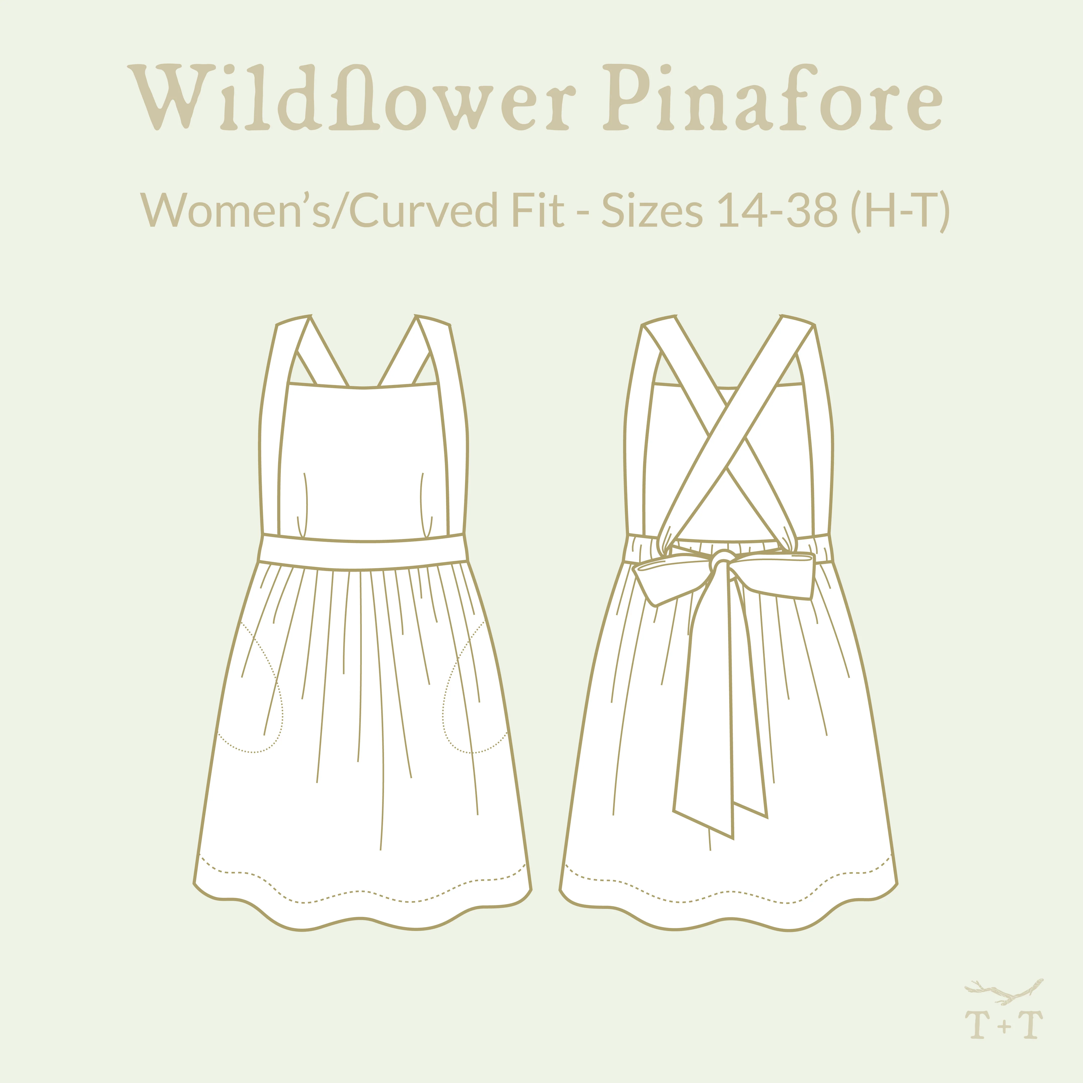 Wildflower Pinafore Sewing Pattern - Women's/Curved Fit - Image 3