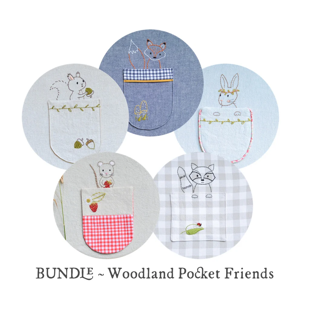 Woodland Mouse Embroidery Pocket Pattern - Image 5