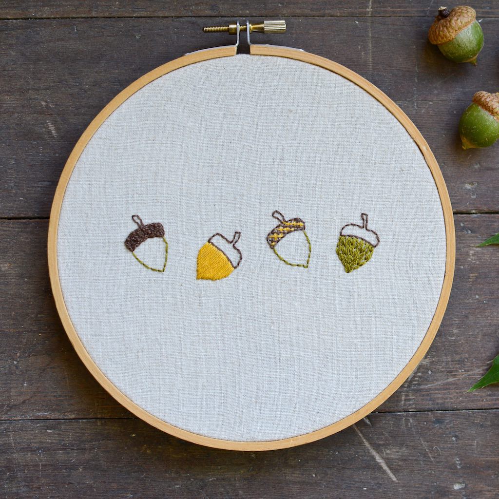 Woodland Squirrel Embroidery Pocket Pattern - Image 4